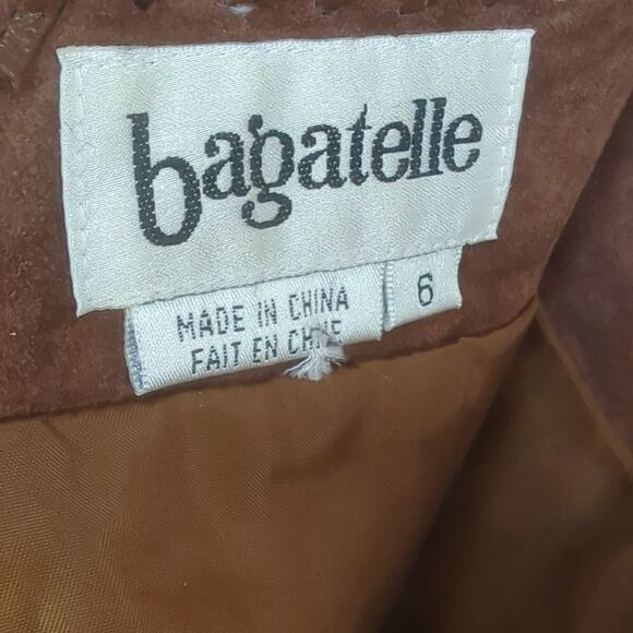 Brown Suede Pants with Whip Stitching Down the Side  Seam Size 6 - Picture 8 of 8